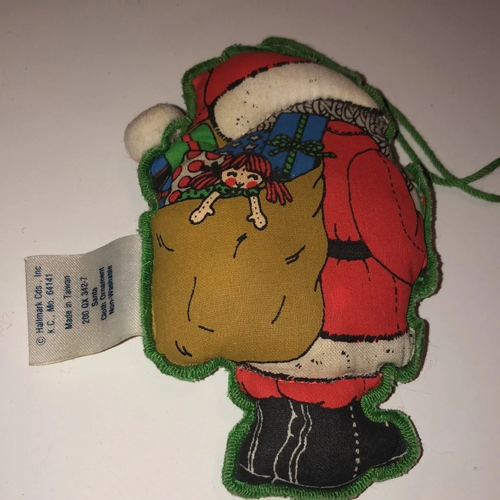 Hallmark 1974 Fabric Christmas Ornaments 1970s Hallmark Fabric Ornaments